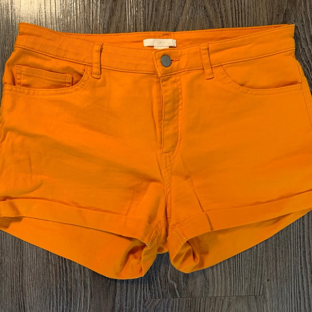 H&M Orange Shorts